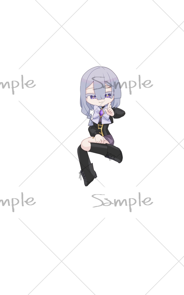 【全身立ち絵PSD】白髪紫目の少年/セントステラ【PSDtool対応】