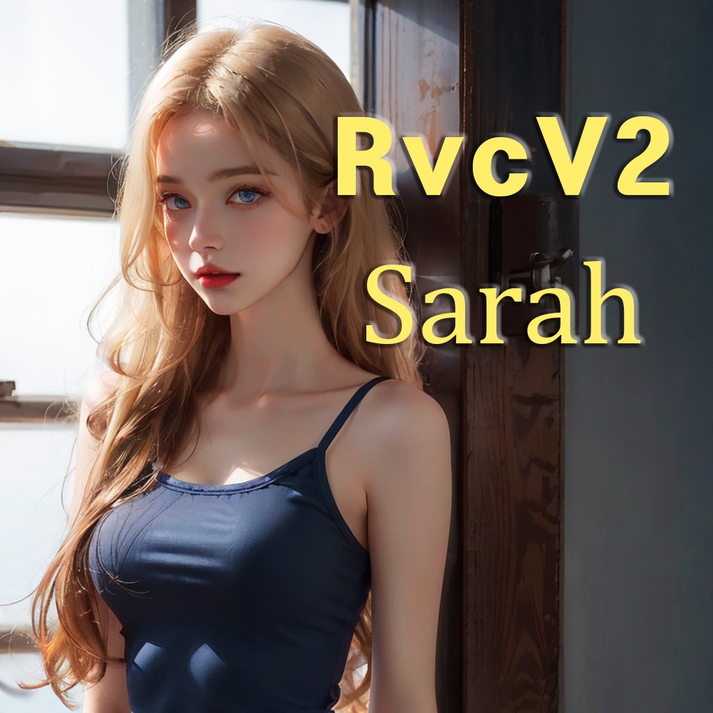 [RVC][ENG]女性の声 Female voice「 Sarah」