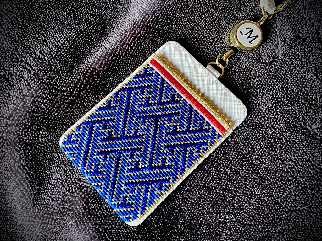 刺繍パスケース「七宝」