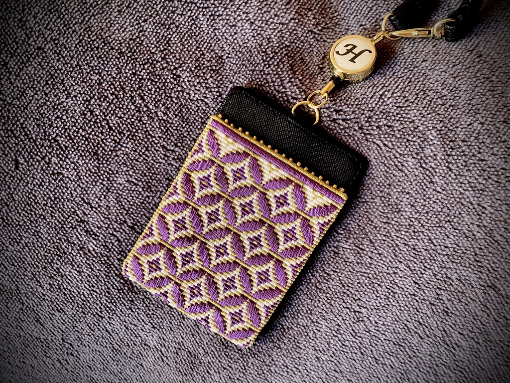 刺繍パスケース「七宝」