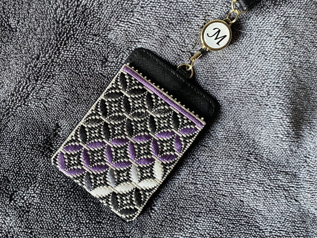 刺繍パスケース「七宝」