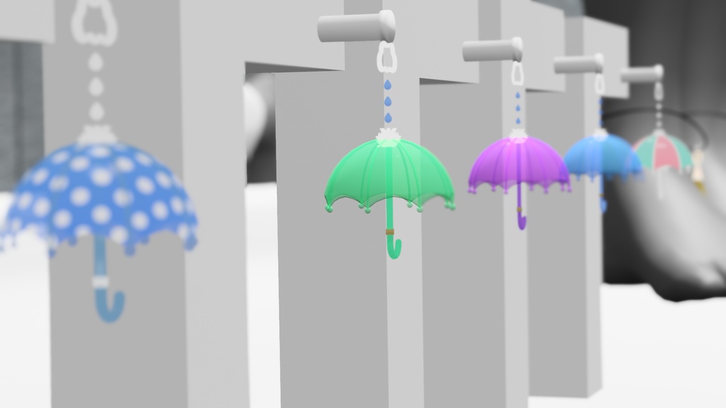 梅雨のイヤリング