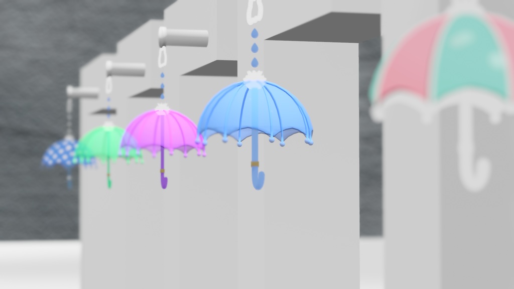 梅雨のイヤリング