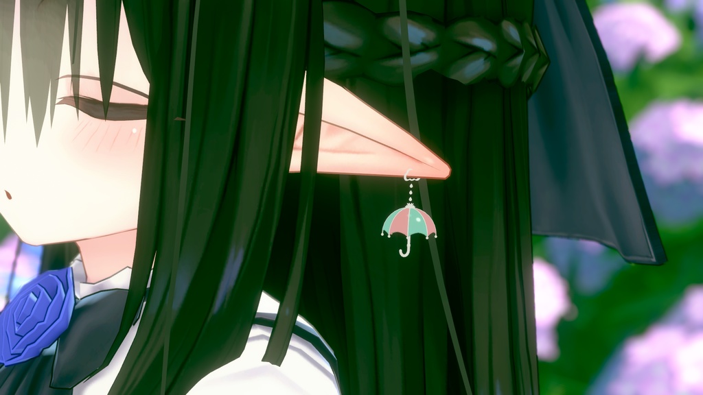 梅雨のイヤリング