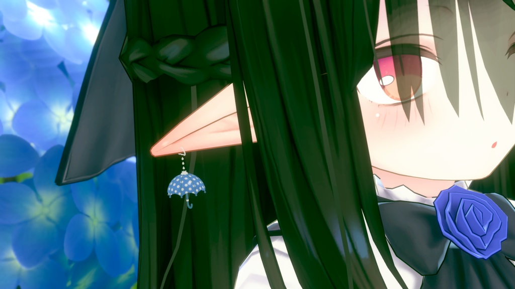 梅雨のイヤリング