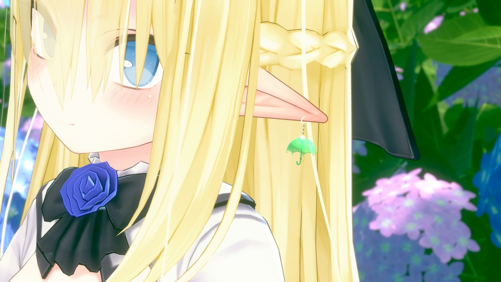 梅雨のイヤリング