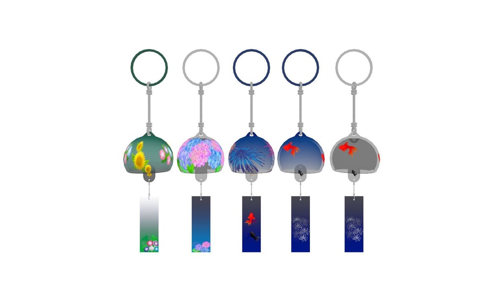 風鈴のアクセサリー