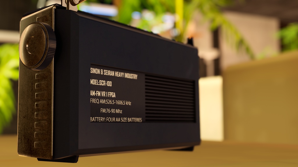 3Dモデル ラジオ SCR-100