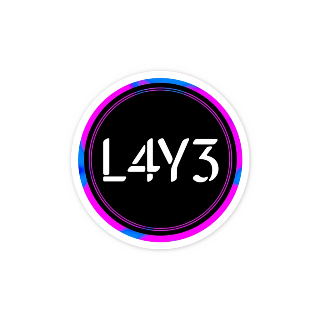 L4Y3 ロゴ スマホステッカー