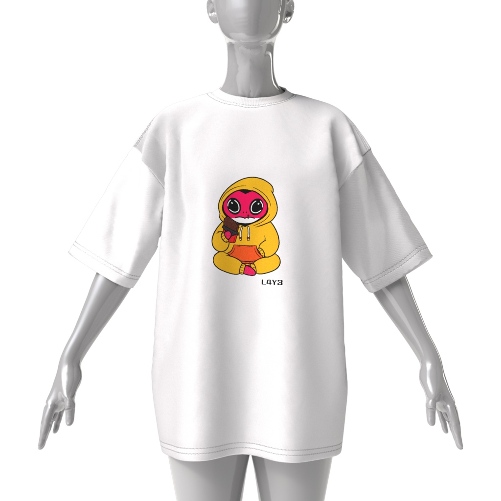 L4Y3 オリジナルキャラクターTシャツ
