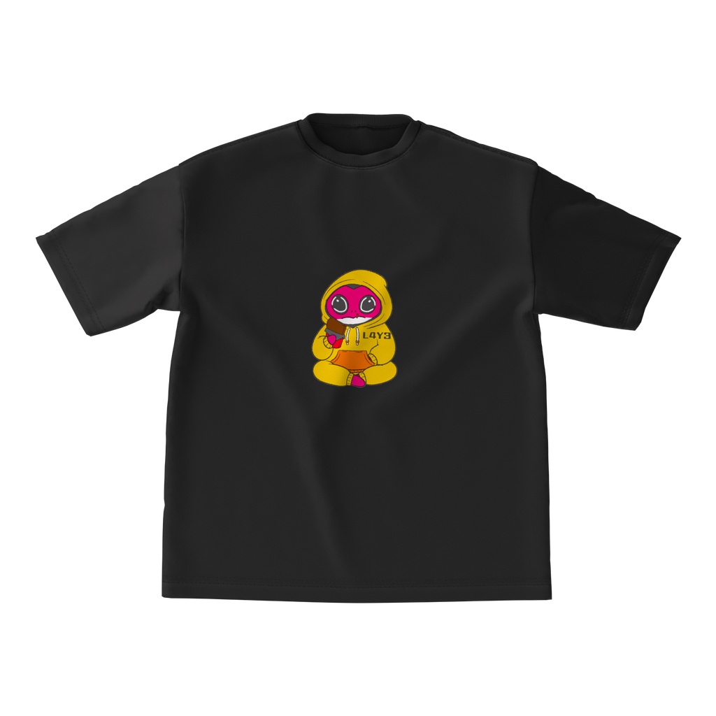 L4Y3オリジナルキャラクター　ビッグシルエットTシャツ