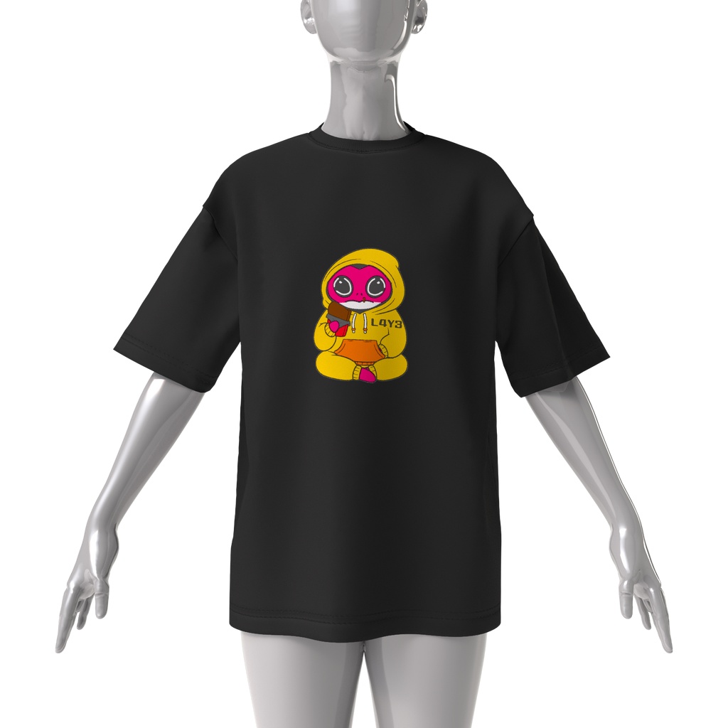 L4Y3オリジナルキャラクター ビッグシルエットTシャツ