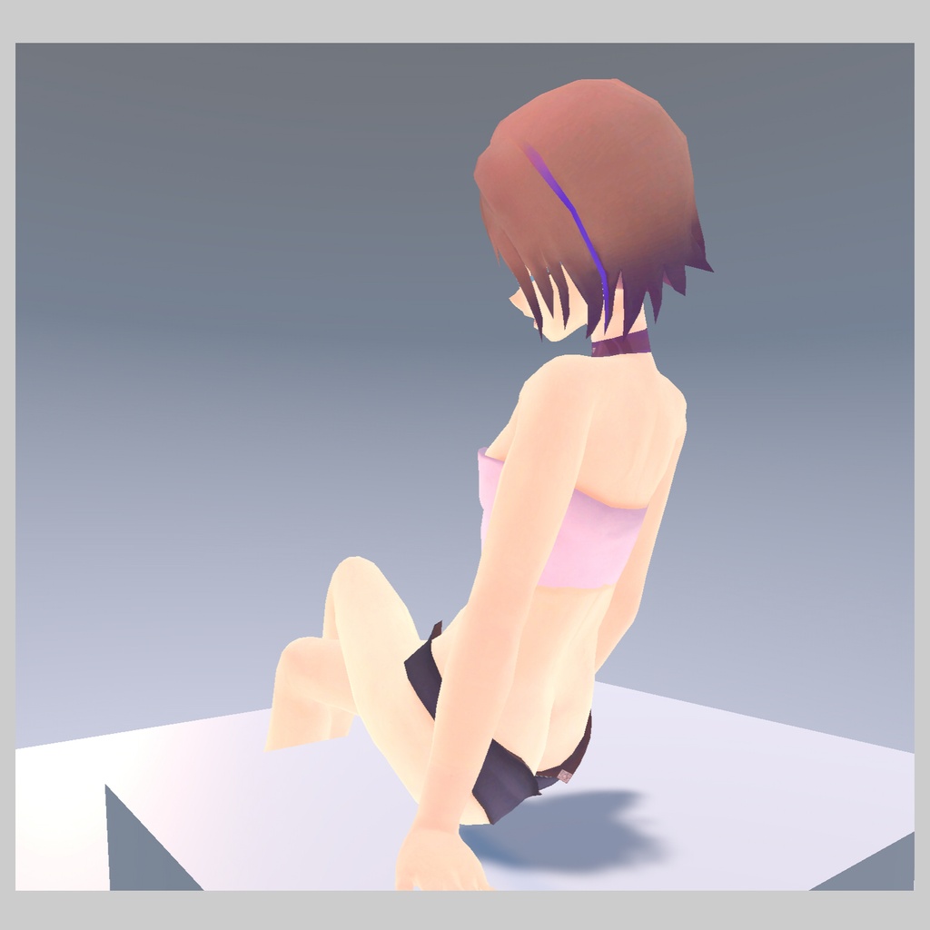 ミスティ (Misty) VRChat想定 無料3Dアバター (クエスト / スマホ / フォールバック対応) - Tricky Triangle - 2/3