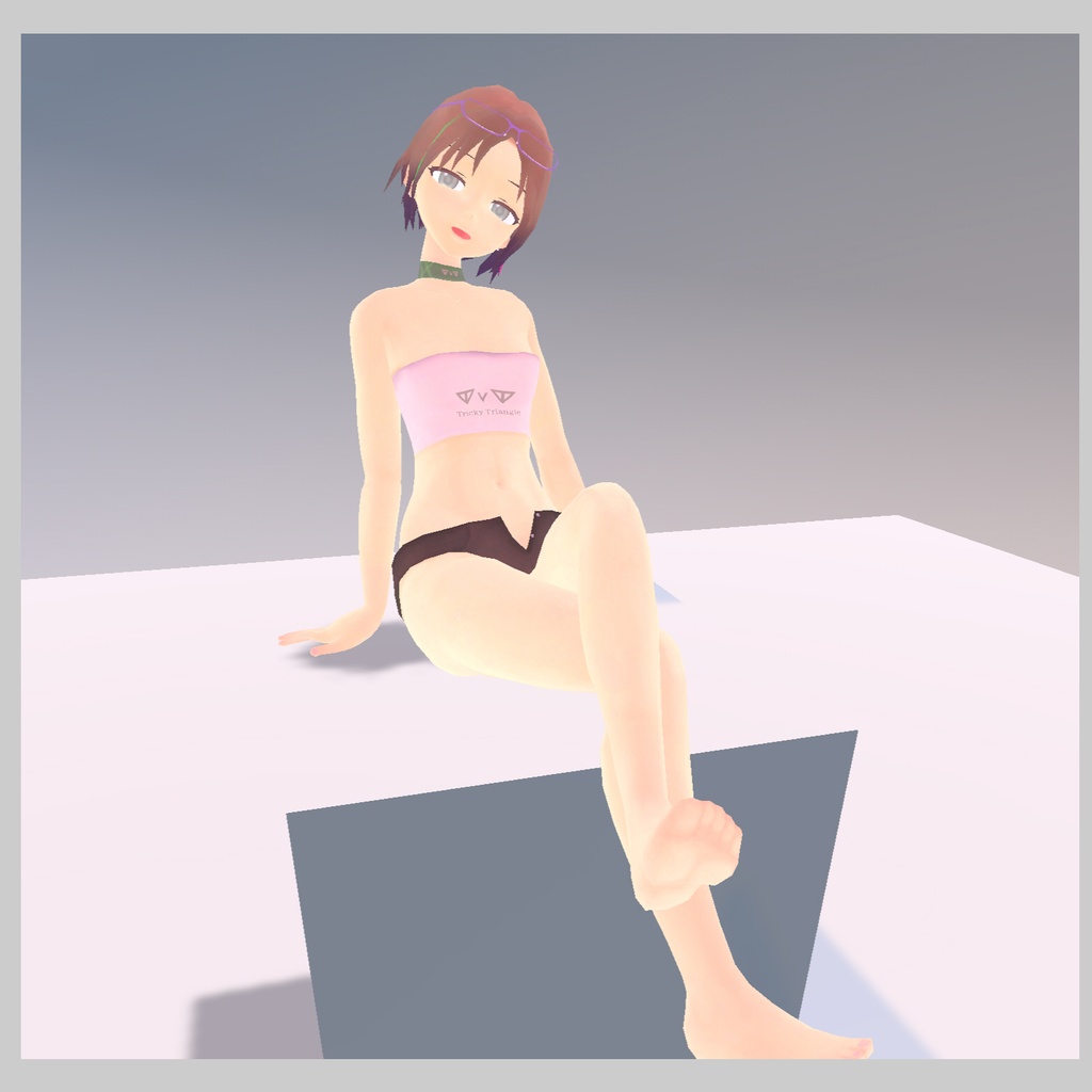 ミスティ (Misty) VRChat想定 無料3Dアバター (クエスト / スマホ / フォールバック対応) - Tricky Triangle - 3/3