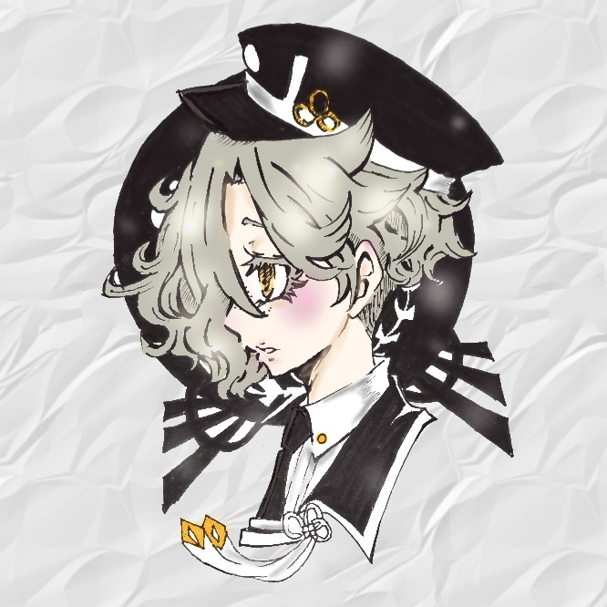 五虎退(横顔/後ろに刀紋)