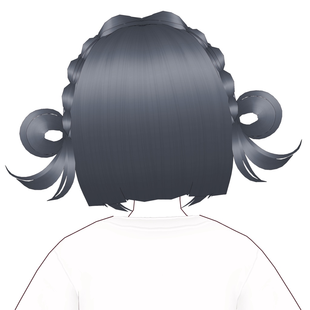 VRoid Hair Preset ヘアプリセット | 三つ編みお団子