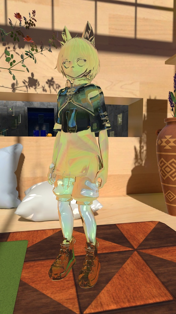 【VRChat用】光学迷彩ギミック(簡単導入ツール付き)。optical camouflage gimmick.