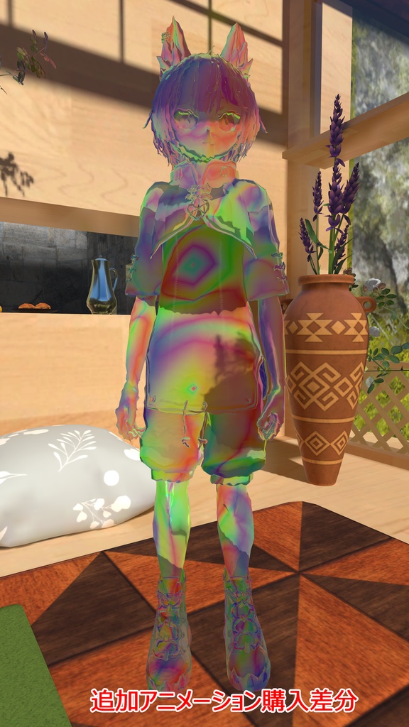 【VRChat用】光学迷彩ギミック(簡単導入ツール付き)。optical camouflage gimmick.