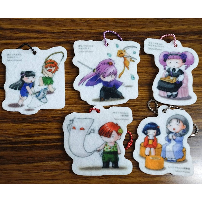 ひらりーずとよーかいず フェルトキーホルダー