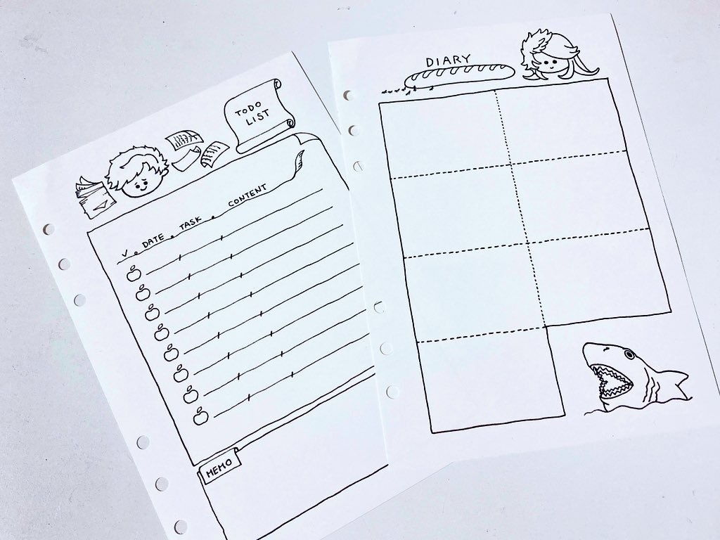 堕天司の手帳リフィルセット/A5