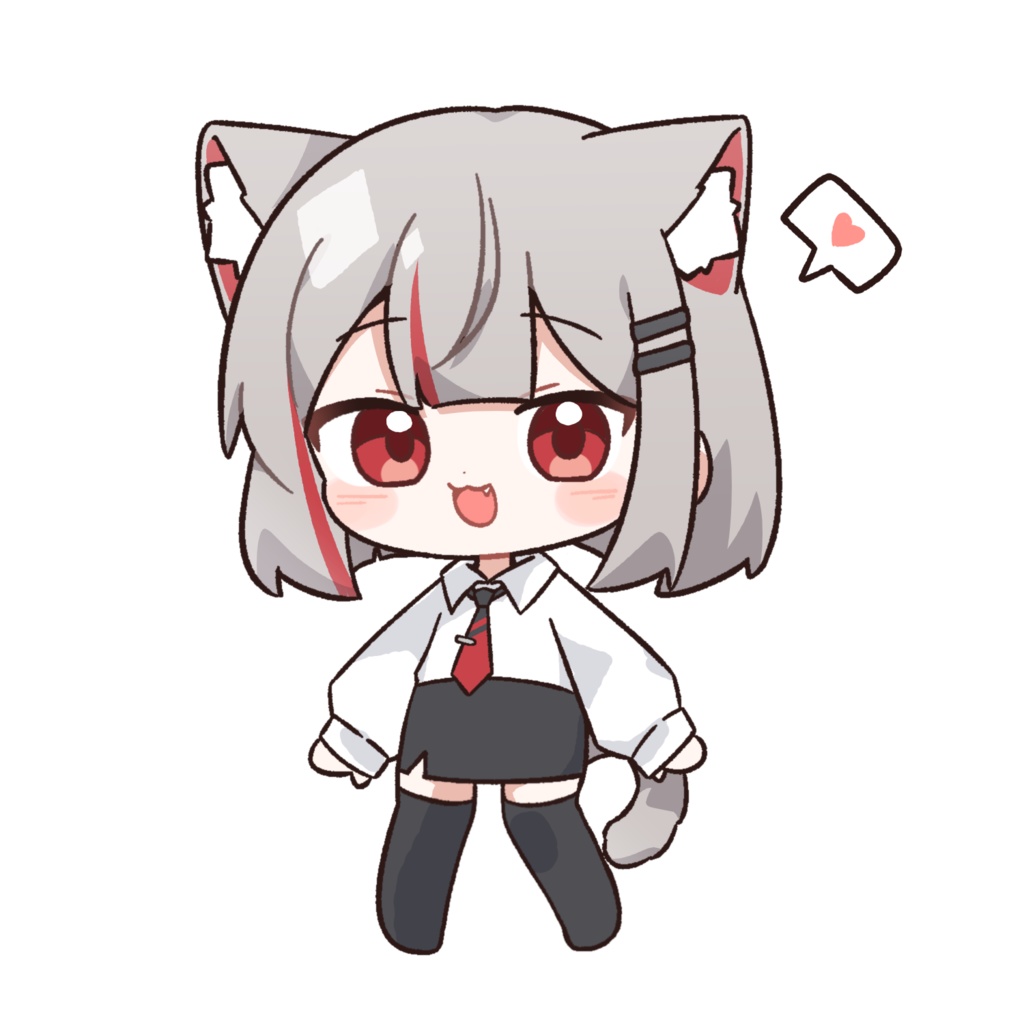 [Live2D] cat gray girl