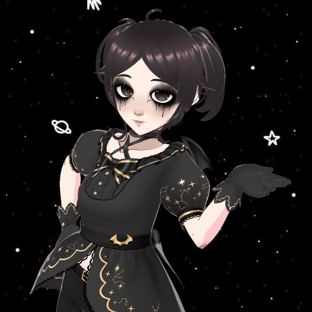 {FREE!} Black Ink Drip Goth Paint Makeup