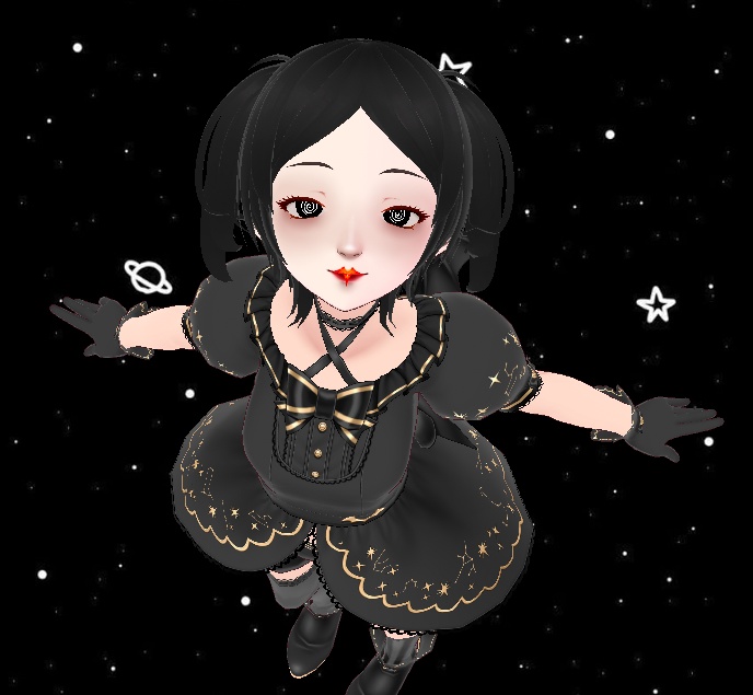 {FREE!} Solar Sun Flare Sharp Paint Makeup (+ Custom Color Lip + Red Lash)