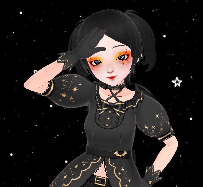 {FREE!} Solar Sun Flare Sharp Paint Makeup (+ Custom Color Lip + Red Lash)