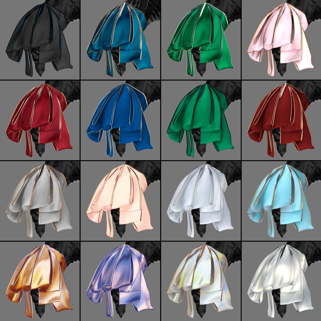 〈揺れ感ばっちり〉もりもりリボンのツノ〈for VRChat〉