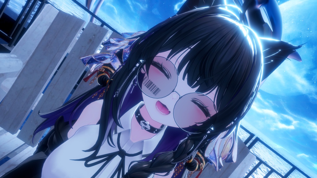 〈揺れ感ばっちり〉もりもりリボンのツノ〈for VRChat〉