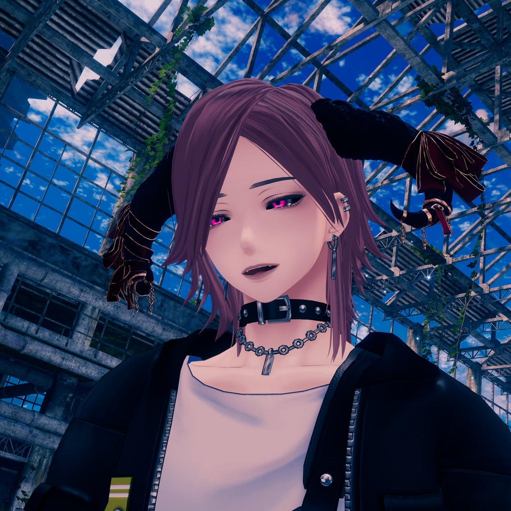 〈揺れ感ばっちり〉もりもりリボンのツノ〈for VRChat〉