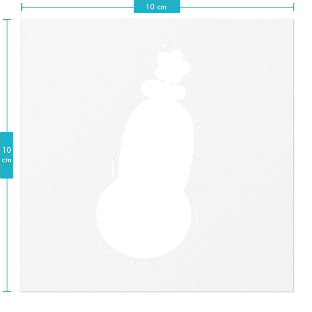 Silhouette of FFFステッカーシール-B-
