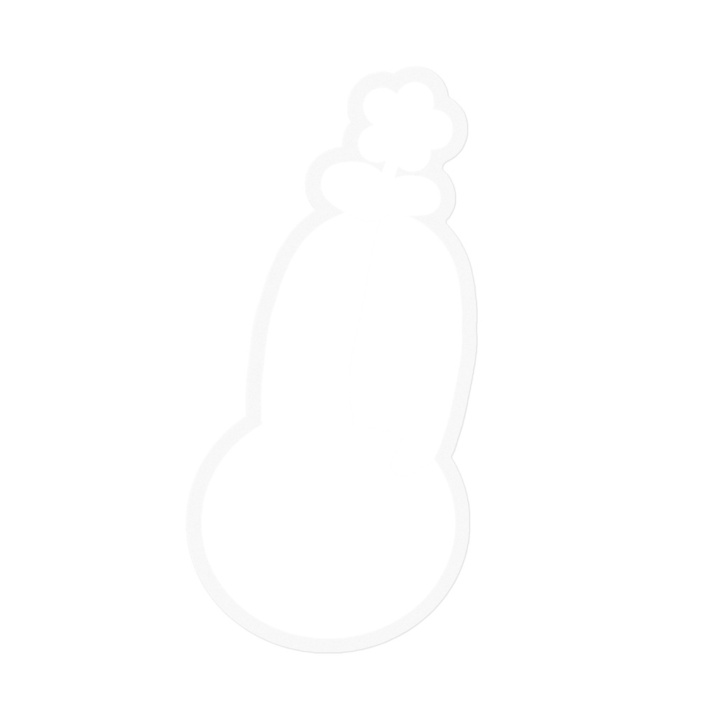 Silhouette of FFFステッカーシール-B-