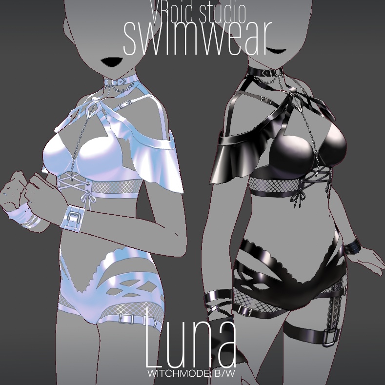 〔VRoid衣装〕「Luna」/swimwear