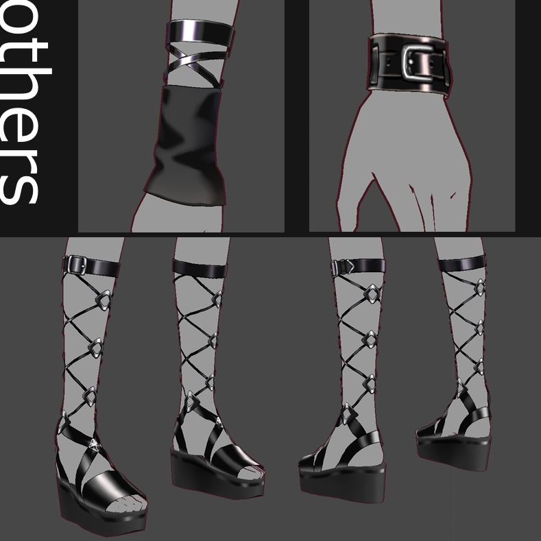 〔VRoid衣装〕「Luna」/swimwear