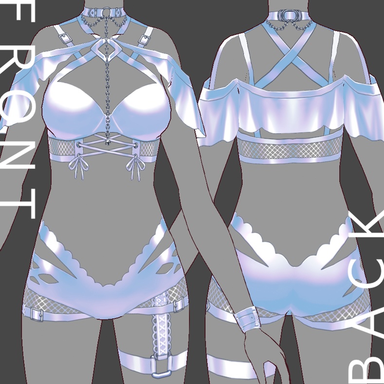 〔VRoid衣装〕「Luna」/swimwear