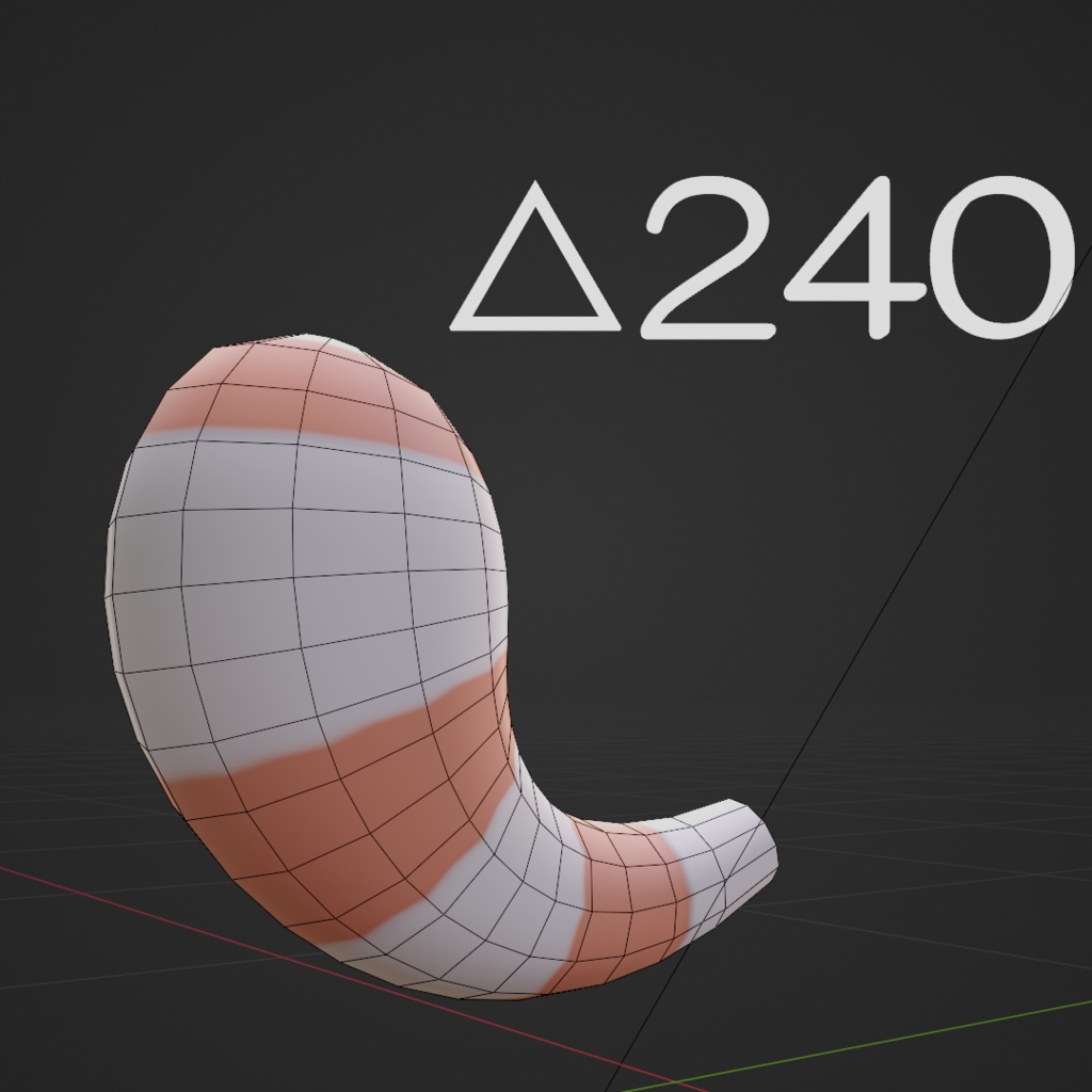 【無料 / free】【VRchat想定】テイルアクセサリーゆるかわしっぽ