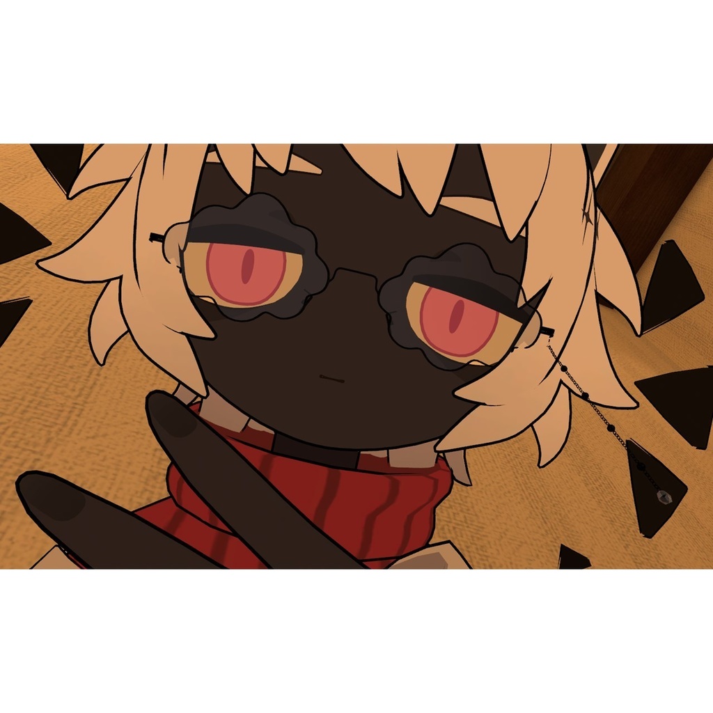 【VRchat想定】ファッションフレームメガネ「ReveNuage」