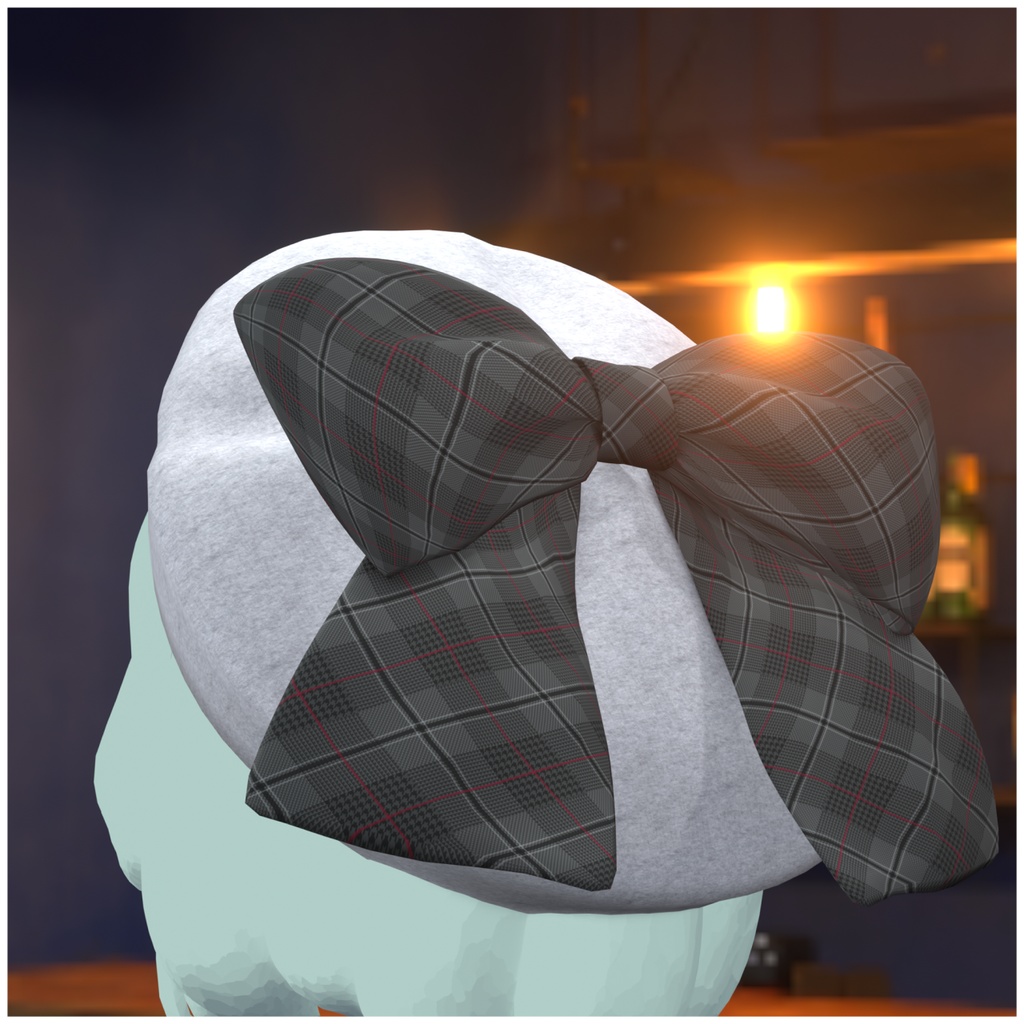 【VRchat想定】フェルトカラーベレー帽「Beretti2.0」