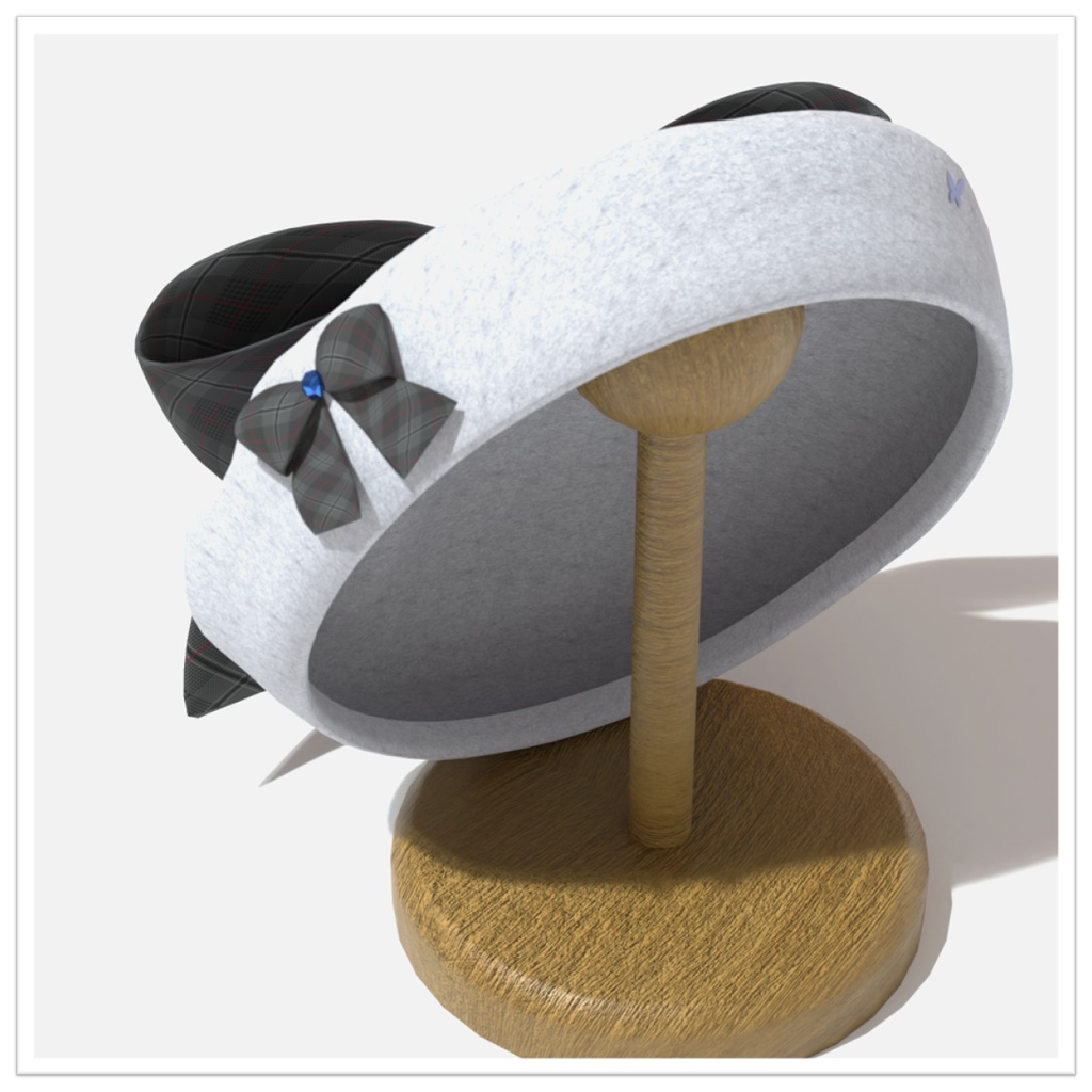 【VRchat想定】フェルトカラーベレー帽「Beretti2.0」