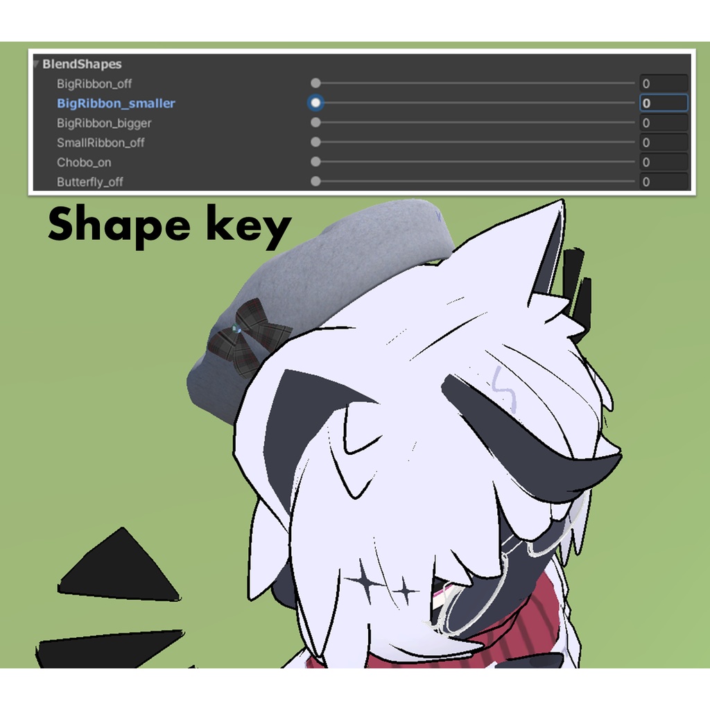 【VRchat想定】フェルトカラーベレー帽「Beretti2.0」