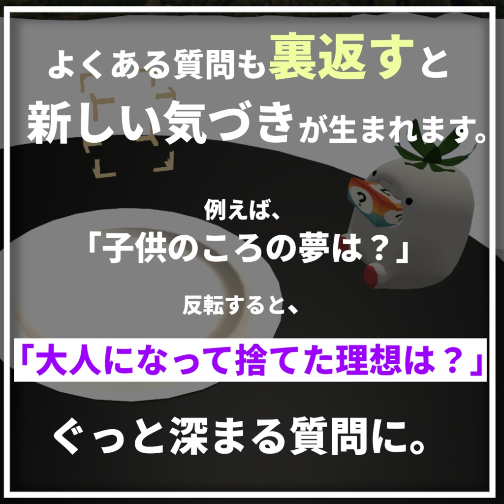 どこにいても話題に困らないアバターギミック「QConnect_v1.0」【VRchat・MA対応】