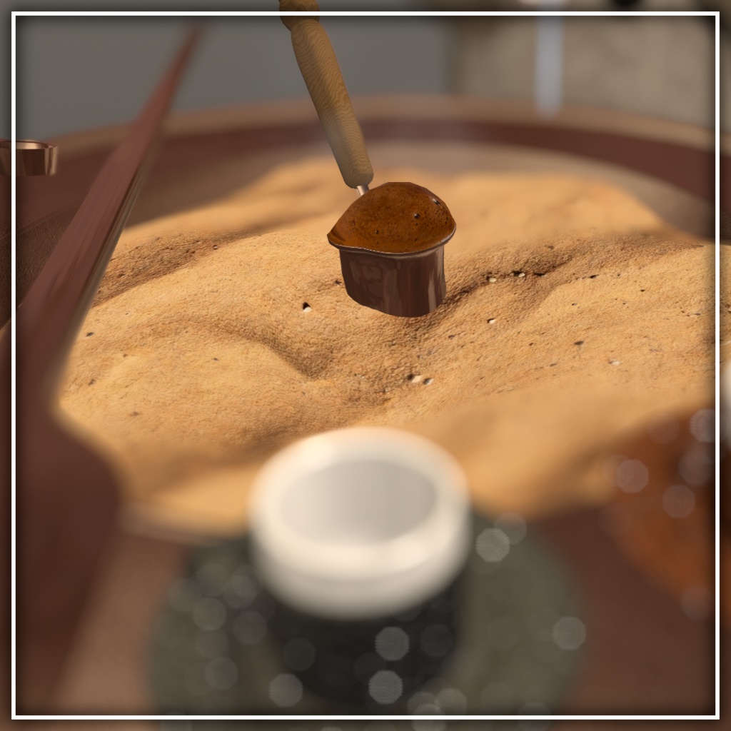 【20%OFFリリース限定セール中!】世界初、VRでトルココーヒー - Turcof タルコフ|コーヒー占い、トルコアイス付き【VRChat】【MA対応アバターギミック】