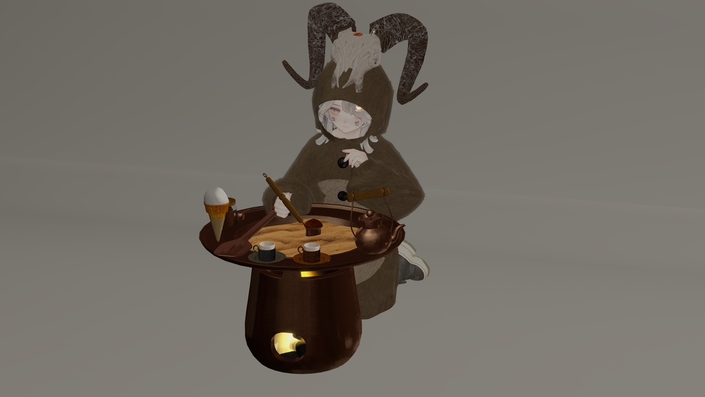 【20%OFFリリース限定セール中!】世界初、VRでトルココーヒー - Turcof タルコフ|コーヒー占い、トルコアイス付き【VRChat】【MA対応アバターギミック】