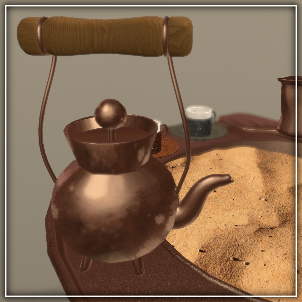 【20%OFFリリース限定セール中!】世界初、VRでトルココーヒー - Turcof タルコフ|コーヒー占い、トルコアイス付き【VRChat】【MA対応アバターギミック】