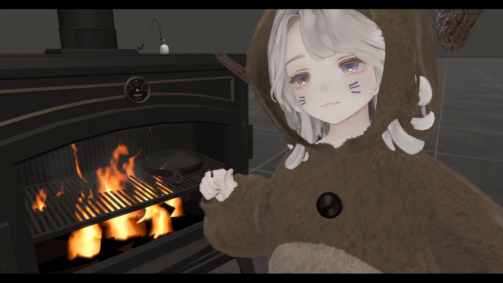 【無料版あり】9種類の食材を焼いて食べられる焚き火ストーブ「チル薪 / ChillMaki」【VRChat】【MA対応アバターギミック】