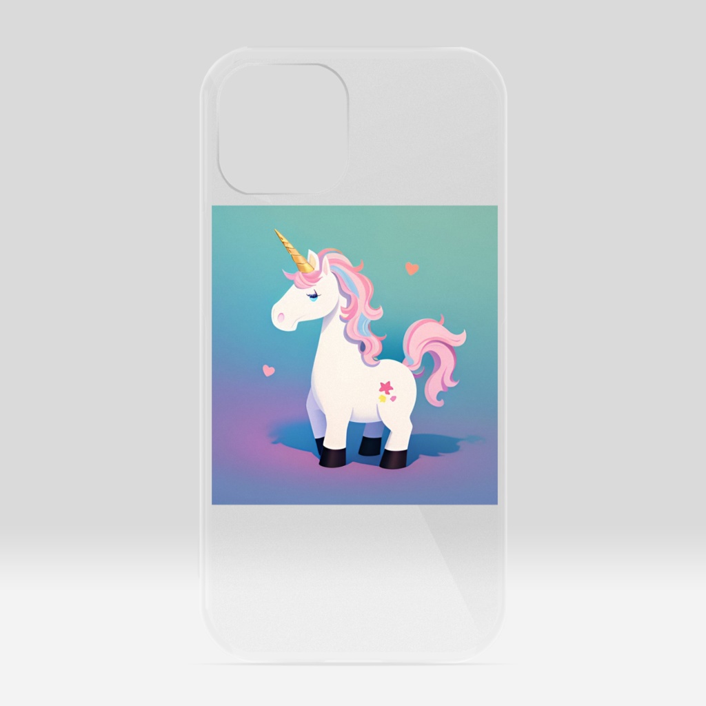 ユニコーン クリアiPhoneケース