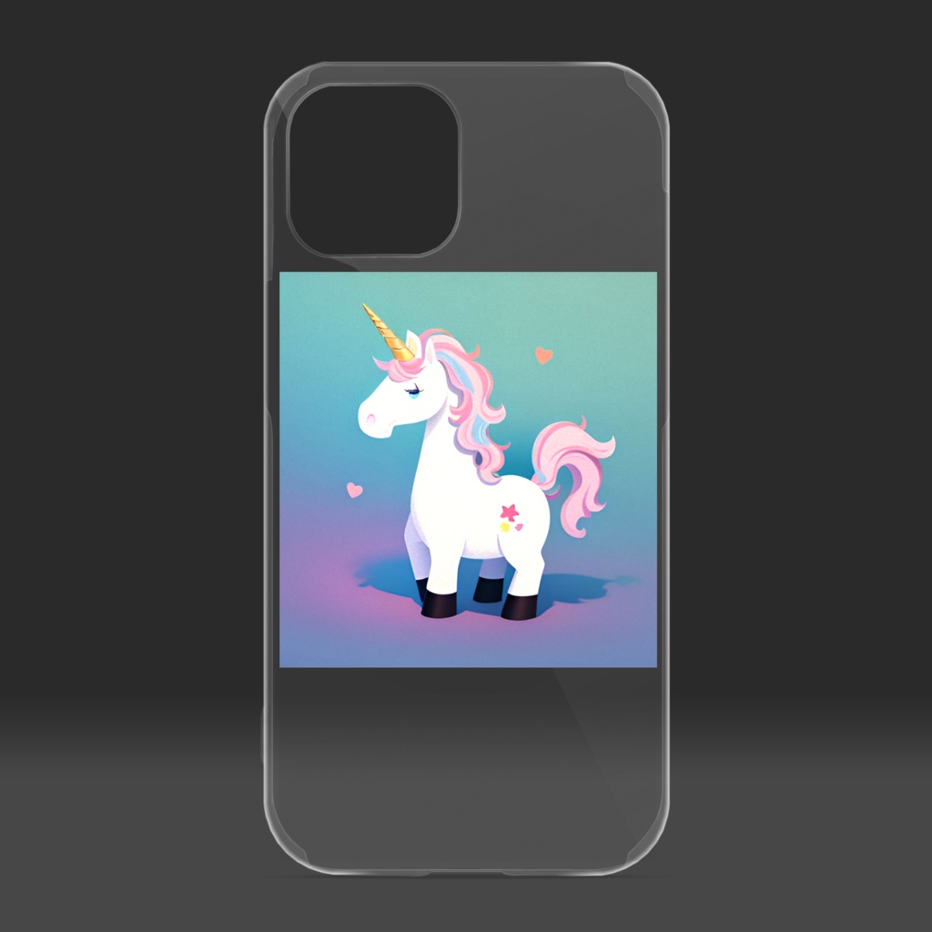 ユニコーン クリアiPhoneケース