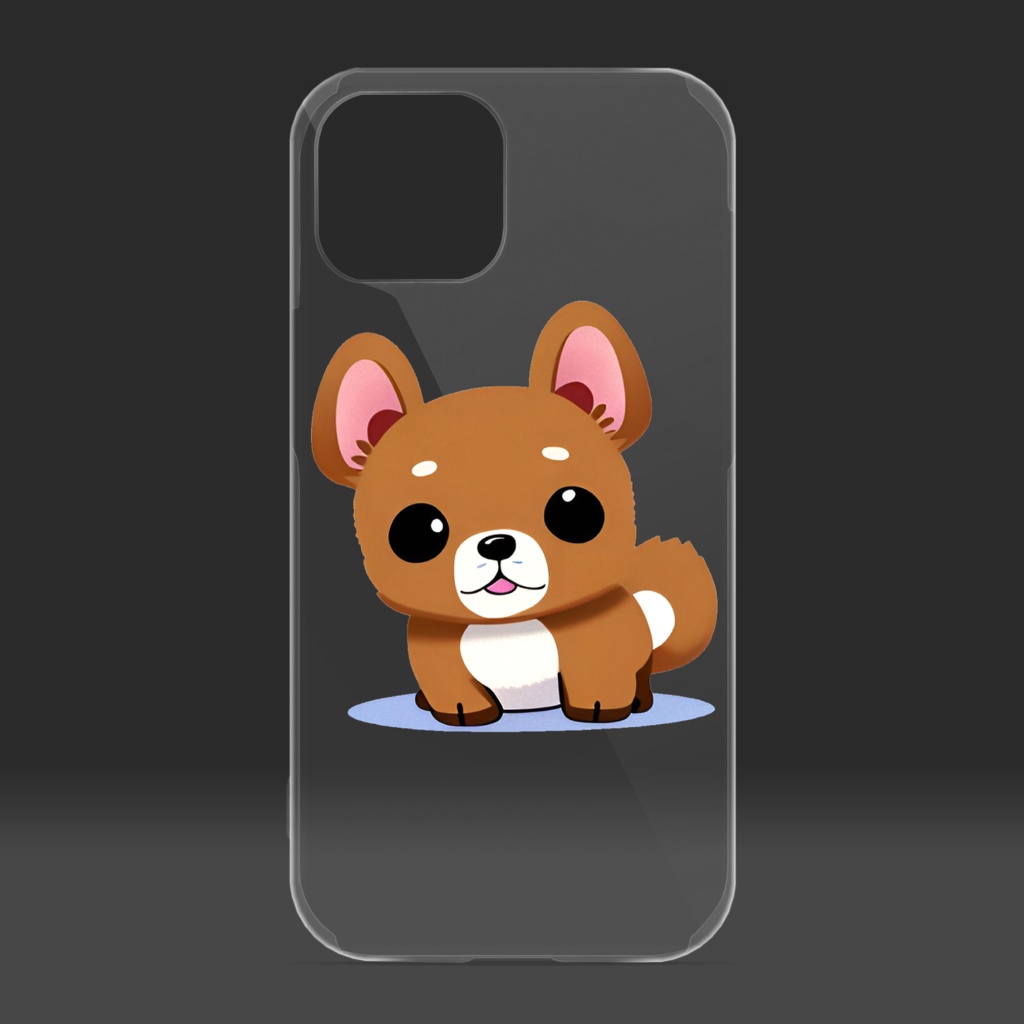 わんこ クリアiPhoneケース