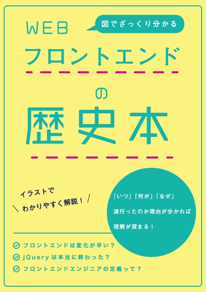 【DLカード用】図でざっくり分かるWEBフロントエンドの歴史本 #技術書典 5